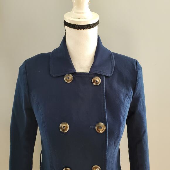41 Hawthorn Women's Navy Blue Double Breasted Pea Coat Size XS - Picture 3 of 11